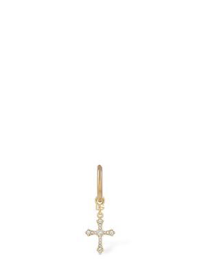 Naušnice s kristalima Dolce & Gabbana zlatna