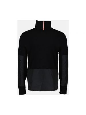 Suéter con cuello alto de tela jersey Moncler negro