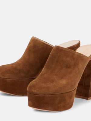 Mules Gianvito Rossi καφέ