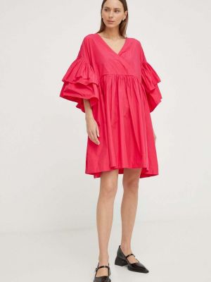 Sukienka mini oversize Mmc Studio różowa