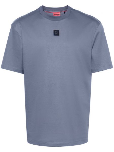 Kokvilnas t-krekls Hugo zils