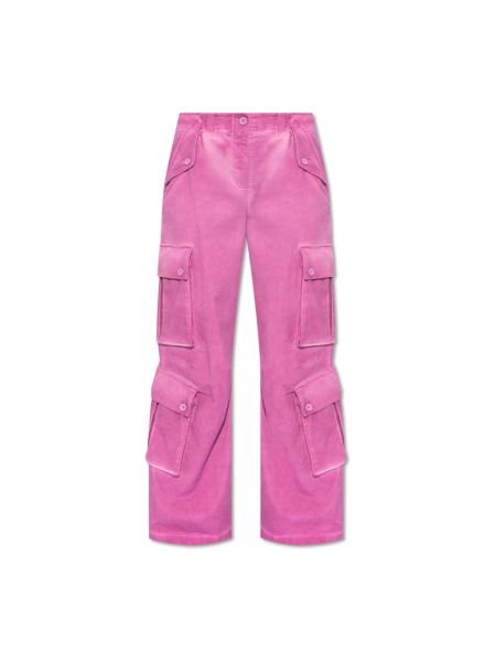 Spodnie cargo Dolce And Gabbana różowe