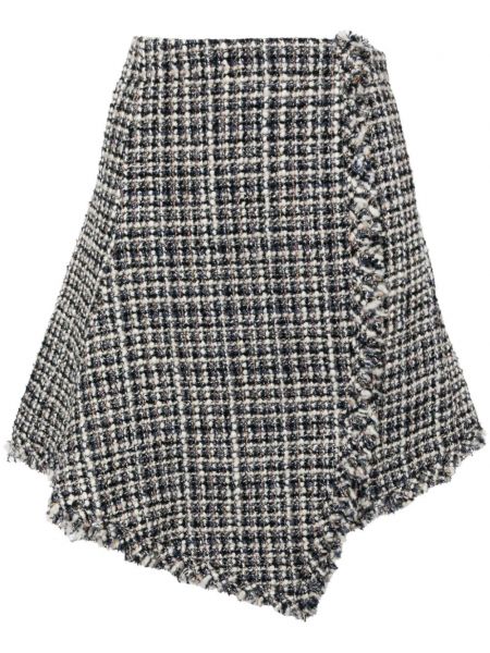 Tweed nederdel Sacai blå