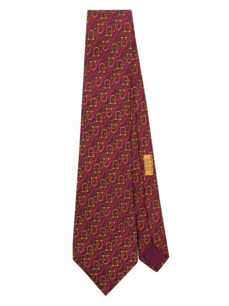 Cravată de mătase cu imagine Hermès Pre-owned