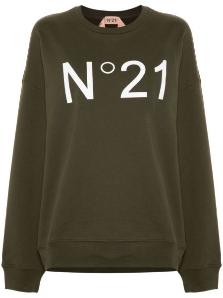 Baskılı sweatshirt Nº21 yeşil