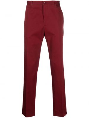 Puuvillased chino-püksid Etro punane