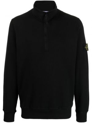 Sweatshirt med dragkedja Stone Island svart