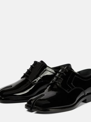 Pantofi brogue din piele de lac Maison Margiela negru