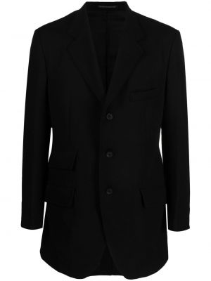 Ull lang blazer Yohji Yamamoto svart