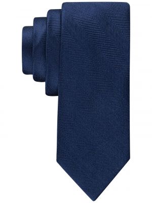 Однотонный галстук в елочку Tommy Hilfiger черный