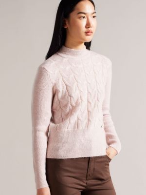 Мохеровый свитер Ted Baker розовый