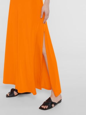Jersey dolga obleka Max Mara oranžna