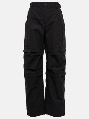 Pantaloni cargo din bumbac Wardrobe.nyc negru