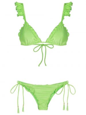 Fodros bikini Brigitte zöld
