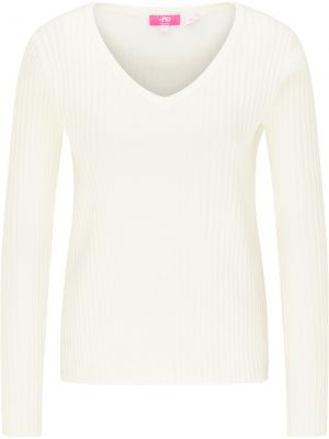 Памучен пуловер Mo Essentials бяло