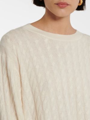 Jersey de cachemir de tela jersey con estampado de cachemira Totême blanco
