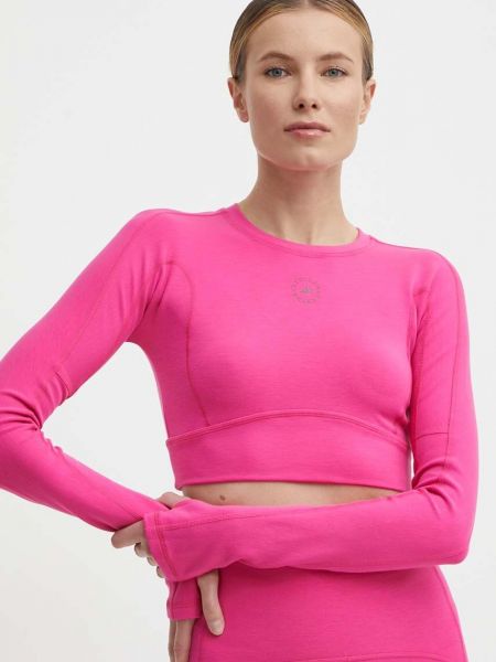 Tricou cu mânecă lungă cu mâneci lungi Adidas By Stella Mccartney roz