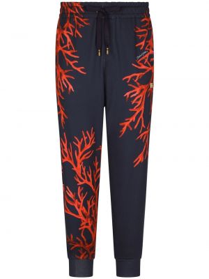 Памучни панталон с принт Dolce & Gabbana