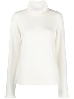 Пуловер с волани Manuel Ritz бяло