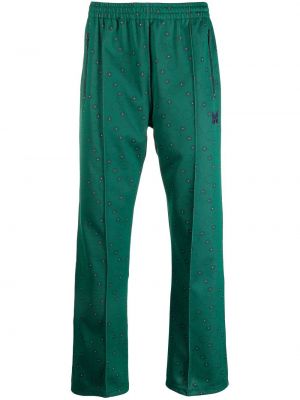 Карирани панталон Needles зелено
