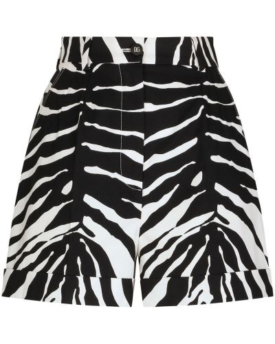 Kratke hlače s potiskom z zebra vzorcem Dolce & Gabbana