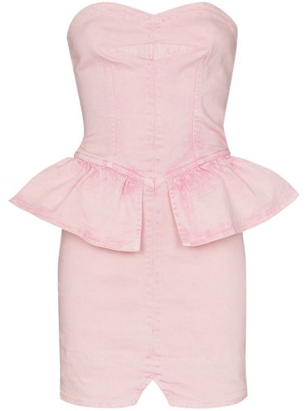 Vestido de cóctel péplum Isabel Marant rosa