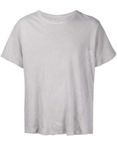 Camiseta de cuello redondo Greg Lauren gris