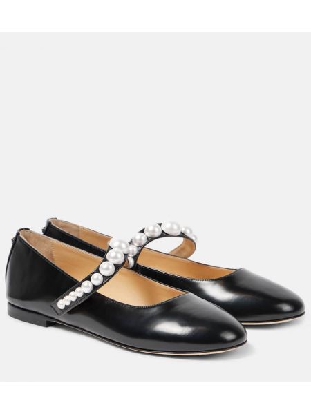 Læder mary jane pumps Mach & Mach sort