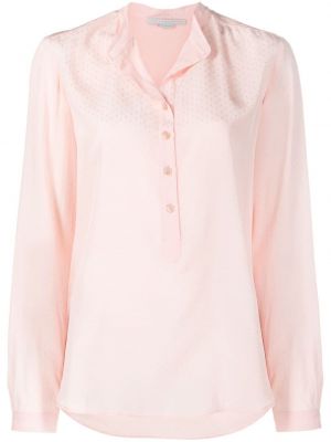 Camicia ricamata con motivo a stelle Stella Mccartney rosa