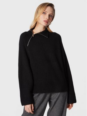 Laza szabású pulóver Edited fekete