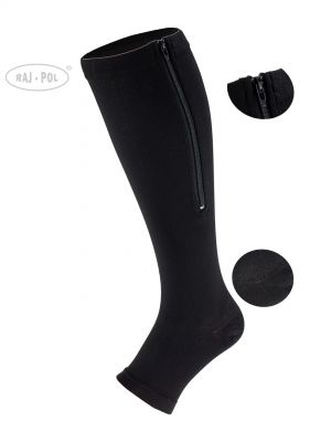 Ψηλές κάλτσες με φερμουάρ Raj-pol