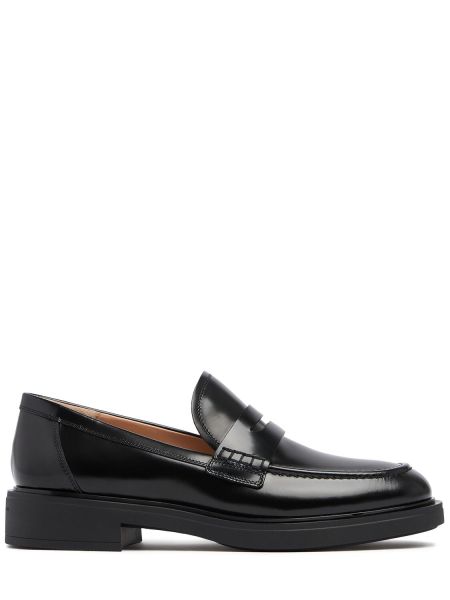 Loafers skórzane Gianvito Rossi czarne