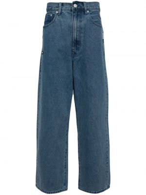 Straight fit džíny s vysokým pasem Izzue modré