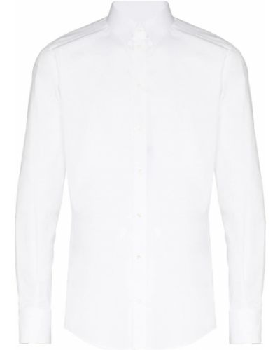 Bombažna srajca Dolce & Gabbana bela