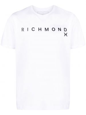 Bavlněné tričko s potiskem John Richmond