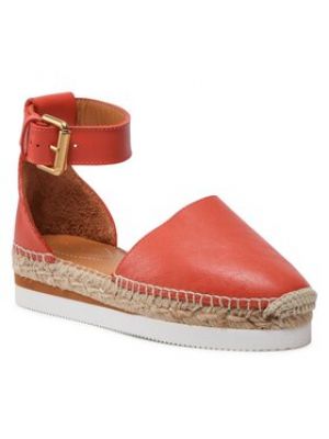 Espadrilky See By Chloé oranžová