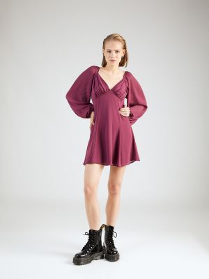 Mini šaty Abercrombie & Fitch fialová