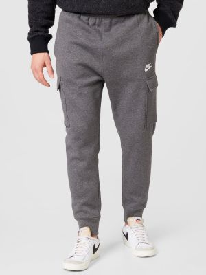 Меланжирани спортни панталони Nike Sportswear сиво