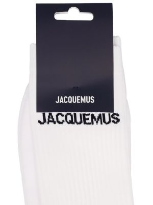 Bavlněné ponožky Jacquemus růžové