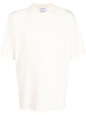 Bavlněné tričko s kulatým výstřihem Marcelo Burlon County Of Milan bílé