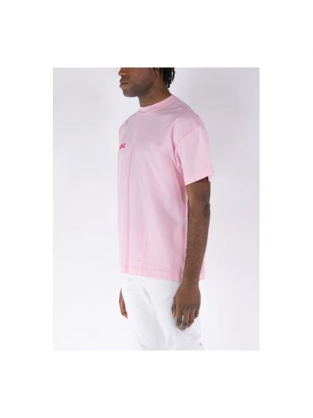 Camisa con bordado Vetements rosa
