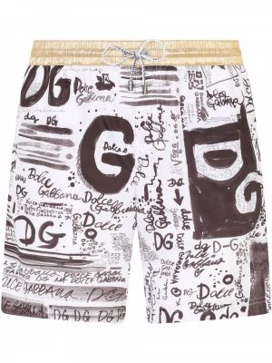 Trykt shorts Dolce & Gabbana svart