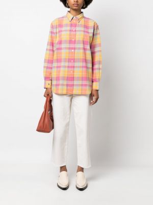 Kožené bavlněné polokošile s oděrkami Polo Ralph Lauren
