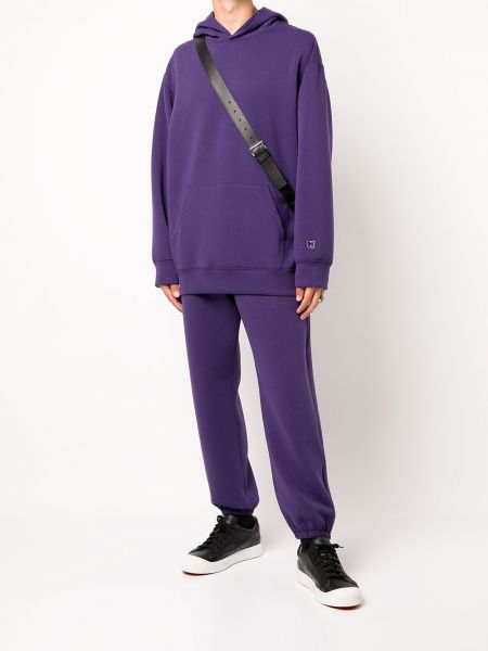 Sudadera con capucha con bordado Needles violeta