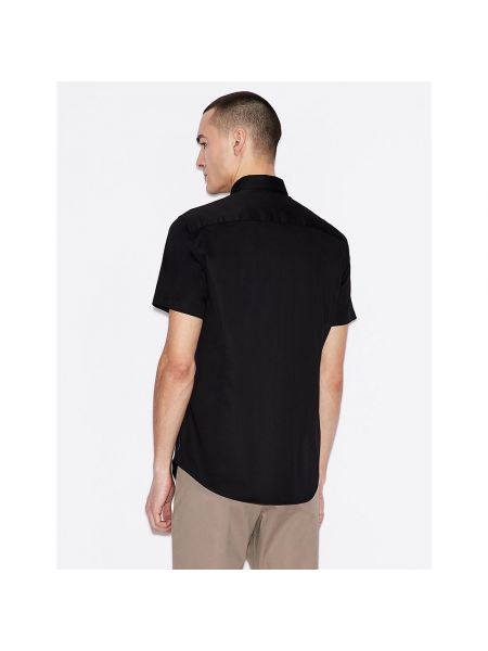 Рубашка с длинным рукавом Armani Exchange черная