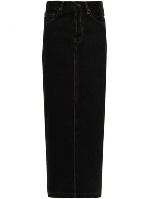 Džínsová sukňa Wardrobe.nyc čierna