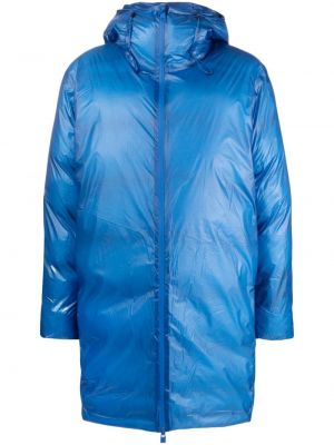Kabát s kapucňou Rains modrá