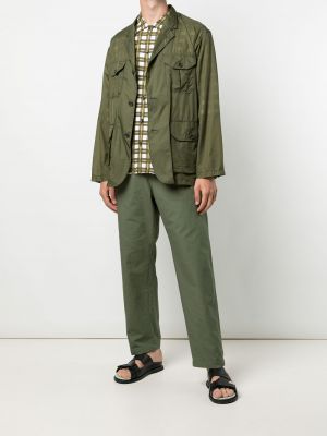 Pantalones rectos con cordones Engineered Garments verde