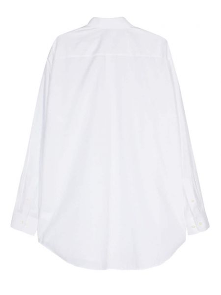 Haftowana koszula bawełniana Helmut Lang biała