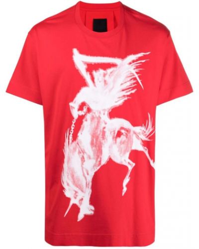 Camiseta con estampado Givenchy rojo
